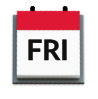 Friday Calendar Icon